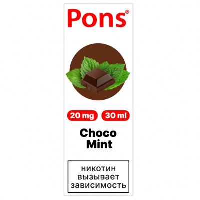 Жидкость Pons Salt Шоколад с мятой (30 мл) - фото 1
