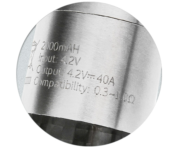 стандартный рабочий диапазон аккумулятора Aspire CF Sub варьируется от 0,3 до 1 Ом, максимальное напряжение устройства составляет 4,2 В