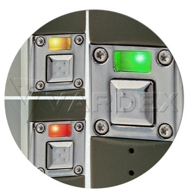 Индикатор Innokin iTaste VTR работает по принципу трехцветного светофора — состояние батареи варьируется от «зеленого» до «желтого» и «красного»