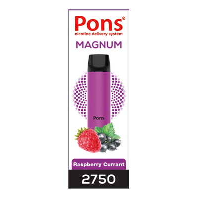 Одноразовый вейп Pons Magnum 2750 New Blackcurrant Raspberry - фото 1