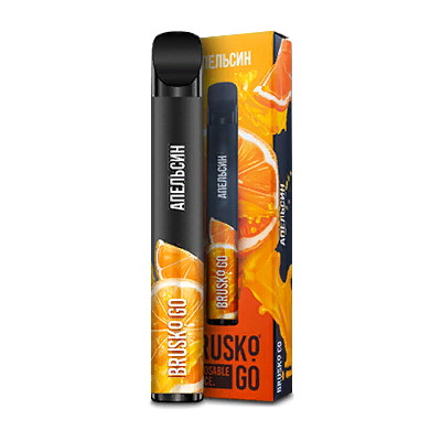 Одноразовая электронная сигарета BRUSKO GO 800 Апельсин - фото 1
