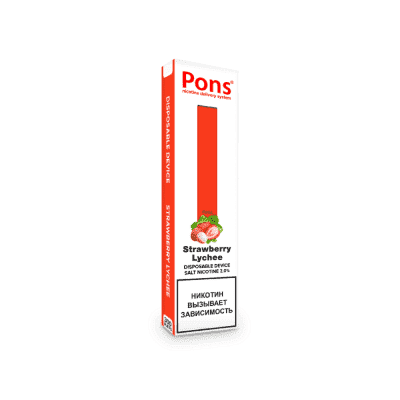 Одноразовая электронная сигарета Pons Disposable Device Strawberry Lychee - фото 1