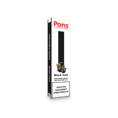 Одноразовая электронная сигарета Pons Disposable Device Black Cola - фото 1
