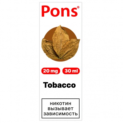 Жидкость Pons Salt Табак (30 мл) - фото 1