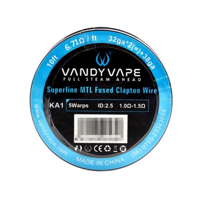  - Проволока Vandy Vape Superfine MTL Fused Clapton KA1 32GAx2+38GA (5 витков на ID2.5 1-1.5Ω)