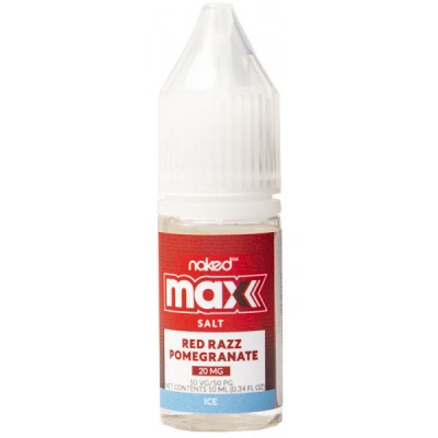 Жидкость Naked MAX SALT Red Razz Pomegranate Ice (10 мл) - фото 1