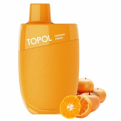 Одноразовая электронная сигарета TOPOL 3500 Апельсиновый Фреш - фото 1