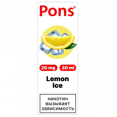 Жидкость Pons Salt Лимонный лёд (30 мл) - фото 1