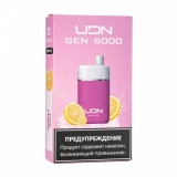 Заряжаемая одноразовая сигарета UDN BAR 6000 Розовый Лимон