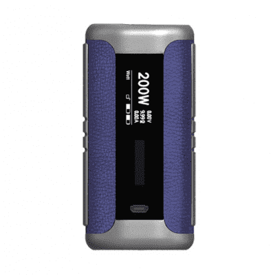 Батарейный мод Aspire Speeder (200W, без аккумулятора) - Стальной с синей кожей