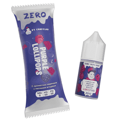 Жидкость Candylab Candyman Zero Purple Lollipops (27 мл) - фото 1