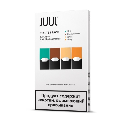 Картридж Juul Labs JUUL Mango, Tobacco, Vanilla, Mint (59 мг) - 0.7 мл