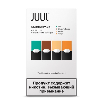 Картридж Juul Labs JUUL Mango, Tobacco, Vanilla, Mint (59 мг) - фото 2