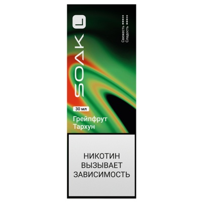 Жидкость Soak L Salt Грейпфрут тархун (30 мл) - фото 1